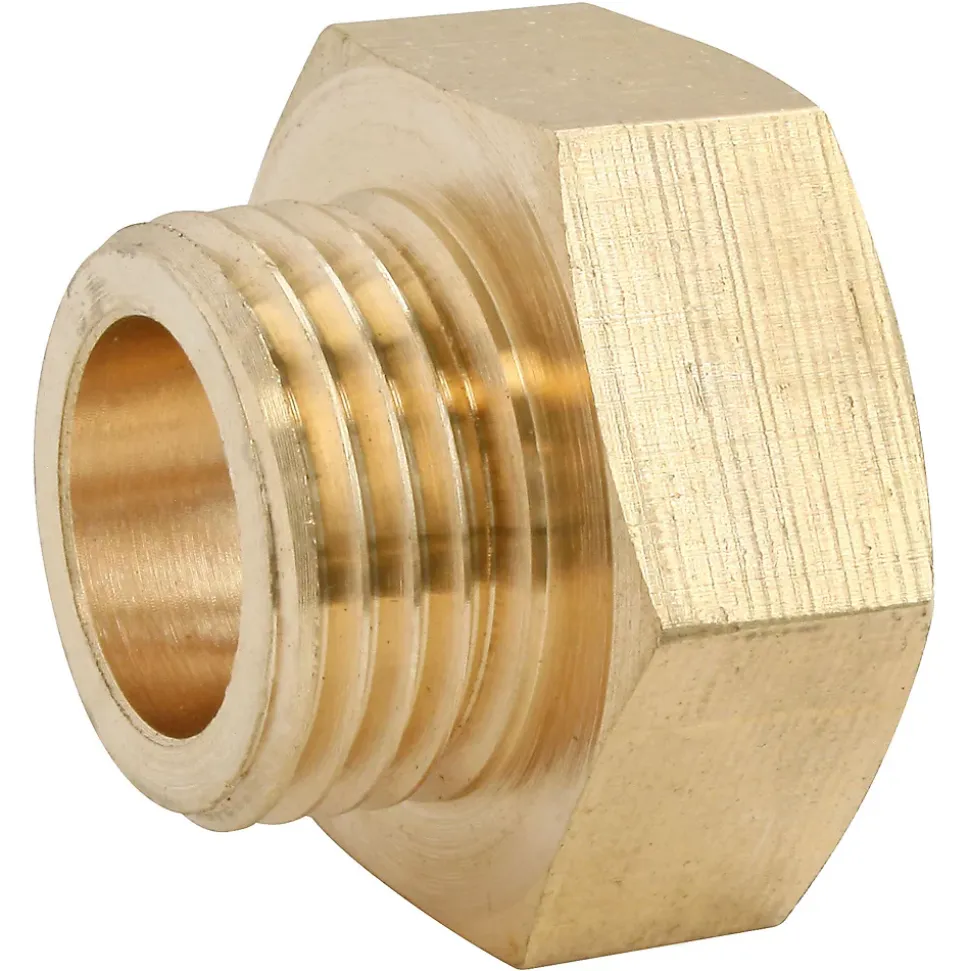 Réduction laiton Femelle 15/21 (1/2") - Mâle 12/17 (3/8"), lot de 2