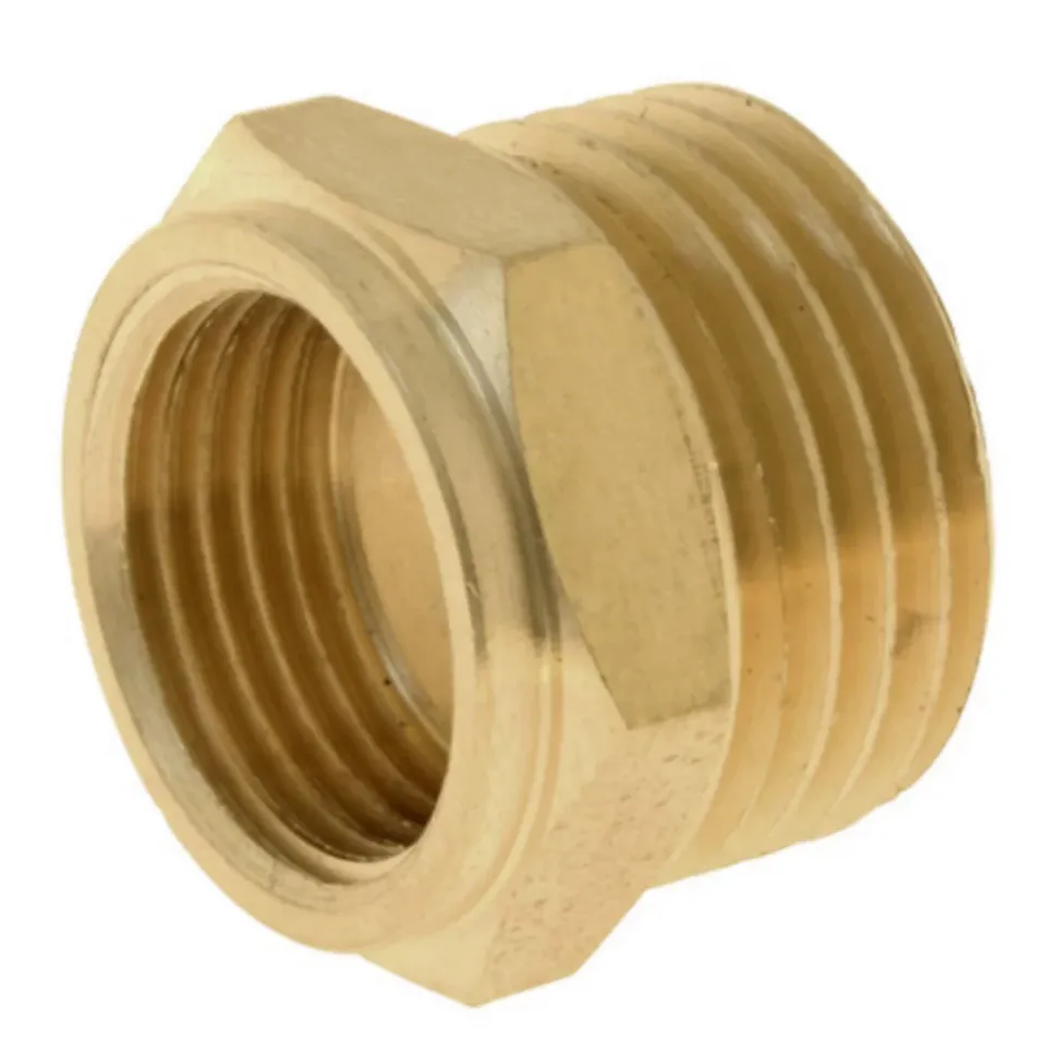 Réduction laiton Mâle 15/21 (1/2") - Femelle 12/17 (3/8")
