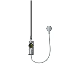 Resistance electrique chrome 600W thermostat avec écran LED mode minuterie