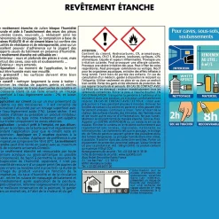 Revêtement étanche à base de résine pliolite pour caves et sous sols Julien mat blanc mat 2,5L
