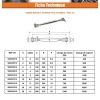 Ridoir à chapes fixes soudées Inox Inox A4 Diamètre 5 - 5 pièces