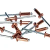 Rivet cuivre ø4.0 x 10 mm + foret Rapid, lot de 50