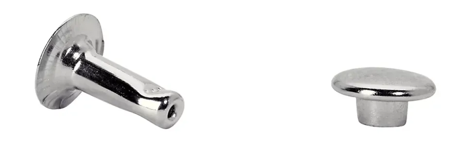 Rivet tubulaire vendu par 25 Rapid 5000414 en acier Ø 7 x L.9 mm Ø de la tige 3 mm