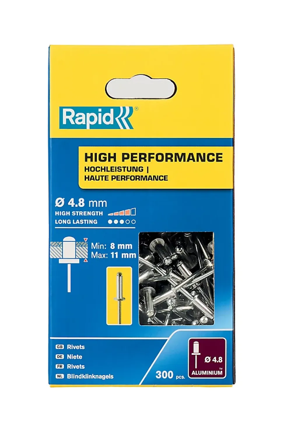 Rivets Haute performance Rapid Ø4.8 x 14 mm