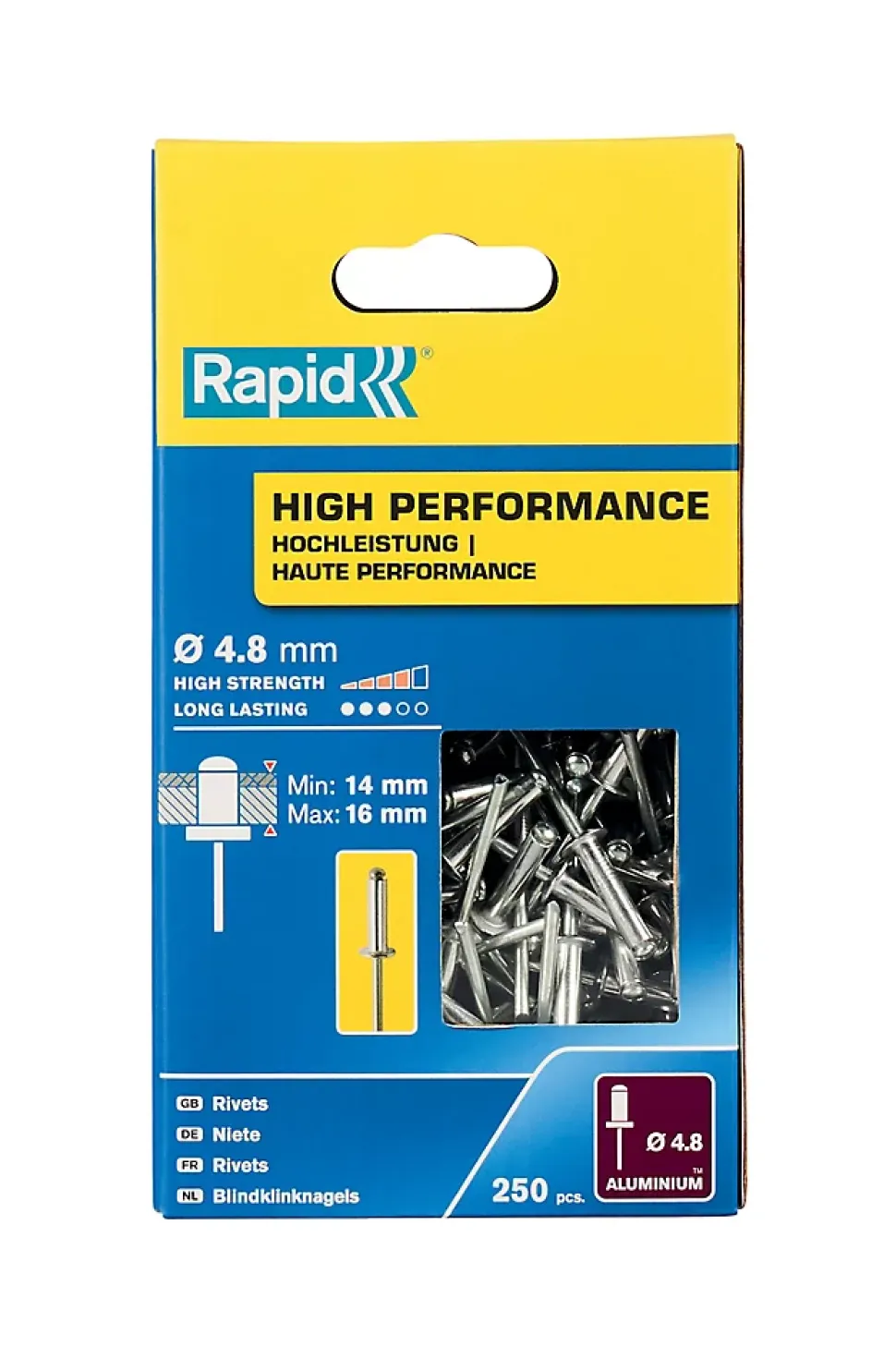 Rivets Haute performance Rapid Ø4.8 x 20 mm