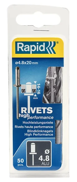Rivets Haute performance Rapid Ø4.8x20mm