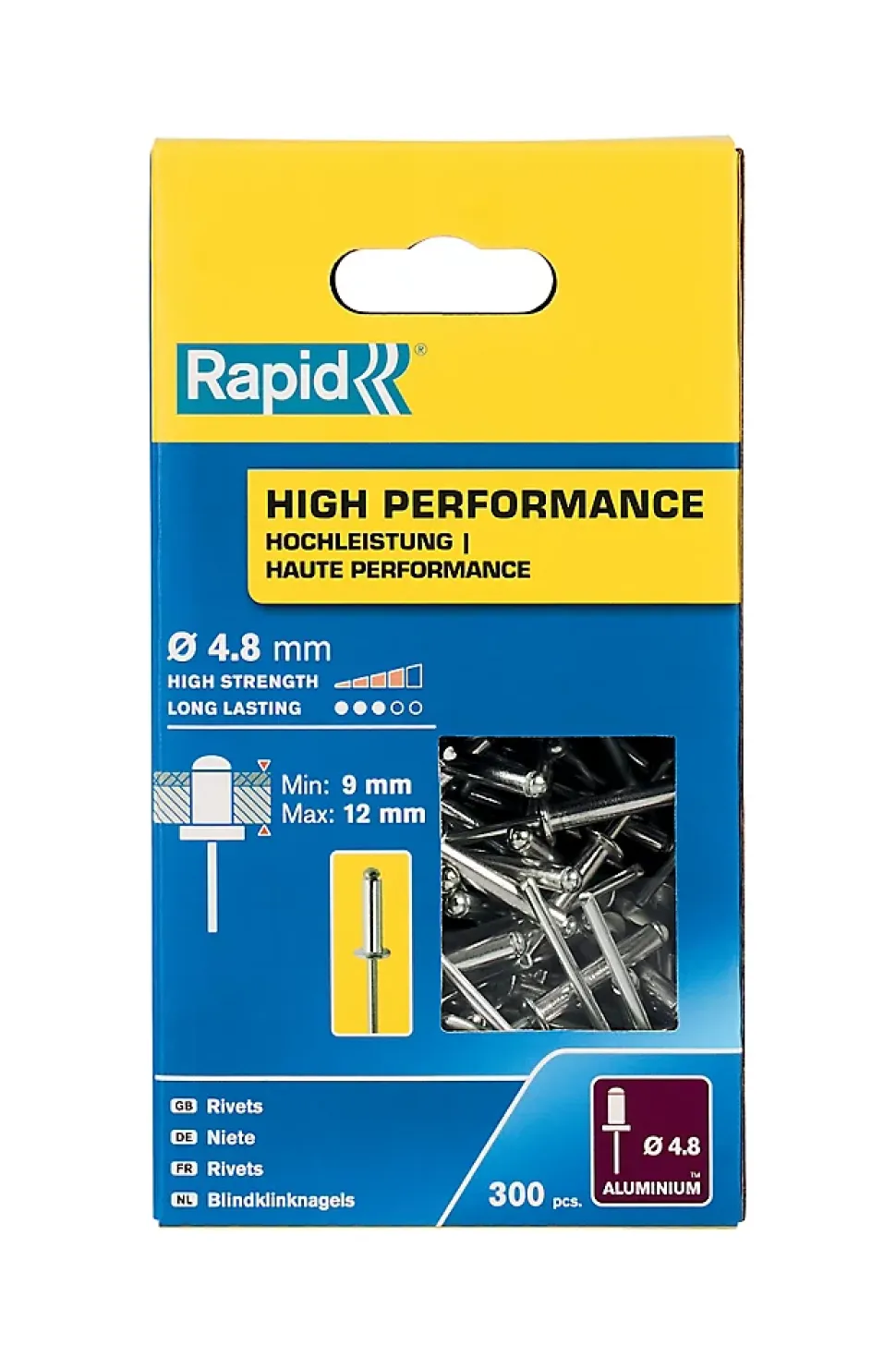 Rivets Haute performance Rapid Ø4.8 x 16 mm
