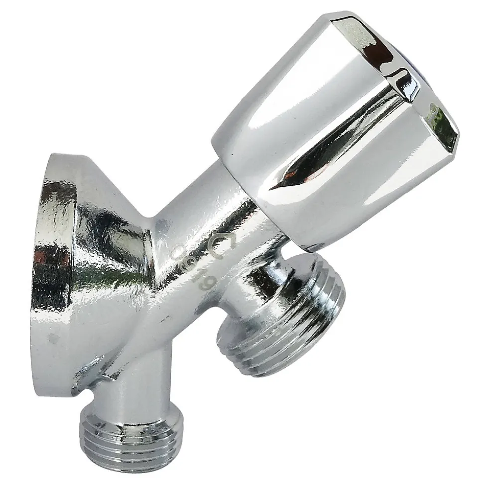 Robinet à clapet pour alimenter une machine à laver Entrée Mâle 1/2" - Sortie Mâle 3/4" en parallèle Somatherm for you
