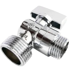 Robinet à sphère pour alimentation de machine à laver, Entrée Mâle 1/2" - Sortie Mâle 3/4" Somatherm for you