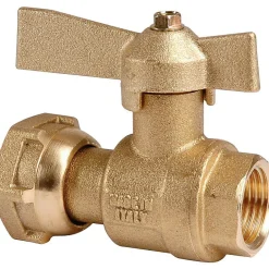 Robinet d'arrêt à boisseau sphérique - FF 3/4' - Avant et après compteur d'eau - Ravani