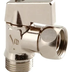 Robinet d'arrêt 1/4 de tour équerre manette métal - Sferaco