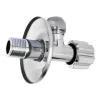Robinet d'arrêt équerre sous-lavabo long, Mâle 12/17 - Tube cuivre Ø10 mm Somatherm for you