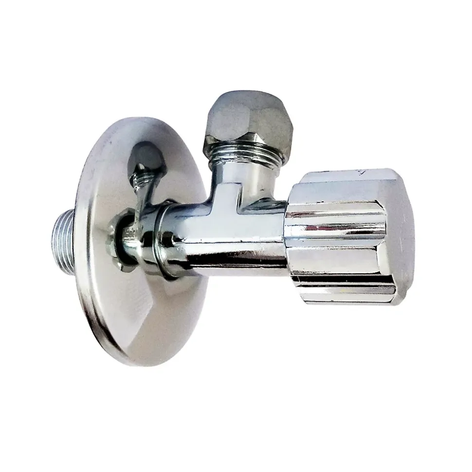 Robinet d'arrêt équerre sous-lavabo long, Mâle 12/17 - Tube cuivre Ø10 mm Somatherm for you