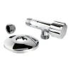 Robinet d'arrêt équerre sous-lavabo long, Mâle 15/21 - Tube cuivre Ø10 mm Somatherm for you
