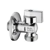 Robinet De Machine À Laver À Bille Chromé Avec Rosace Inox 1/2X3/4