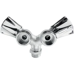 Robinet double de machine à laver - Diamètre : 1/2'' - 3/4''