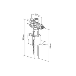 Robinet flotteur 3/8 Siamp Quieto OD