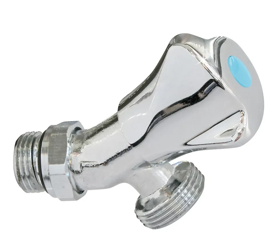 Robinet orientable à sortie inclinée pour machine à laver Entrée Mâle 1/2" - Sortie Mâle 3/4" Somatherm for you