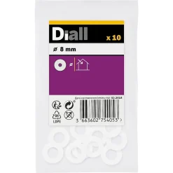 Rondelles en nylon ø 8mm - 10 pièces