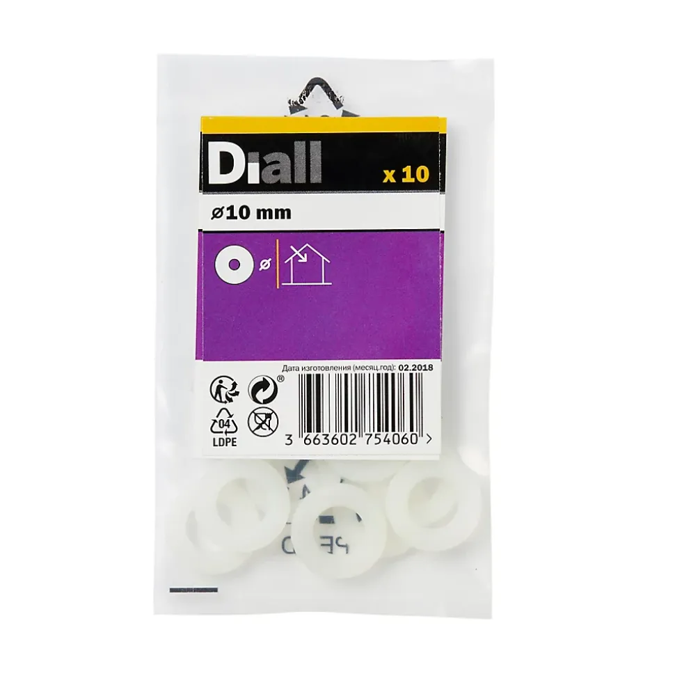 Rondelles en nylon ø 10mm - 10 pièces