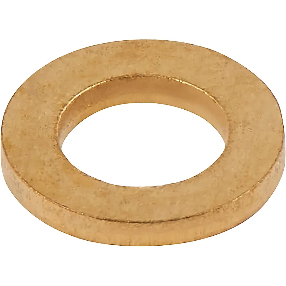 Rondelles plates étroites en laiton ø 6mm - 10 pièces