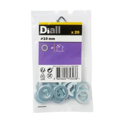 Rondelles plates étroites en acier au carbone ø 10mm - 20 pièces