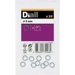 Rondelles ressorts en acier au carbone ø 5mm - 10 pièces