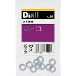 Rondelles ressorts en acier au carbone ø 6mm - 10 pièces
