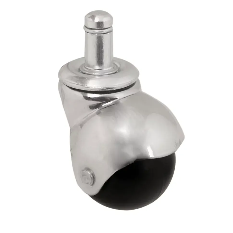 Roulette bille pivotante sans frein ø40 mm, tige, charge max 40kg