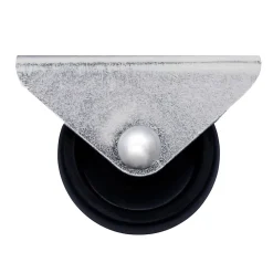 Roulette fixe noire ø2.95 cm, charge max 15 kg
