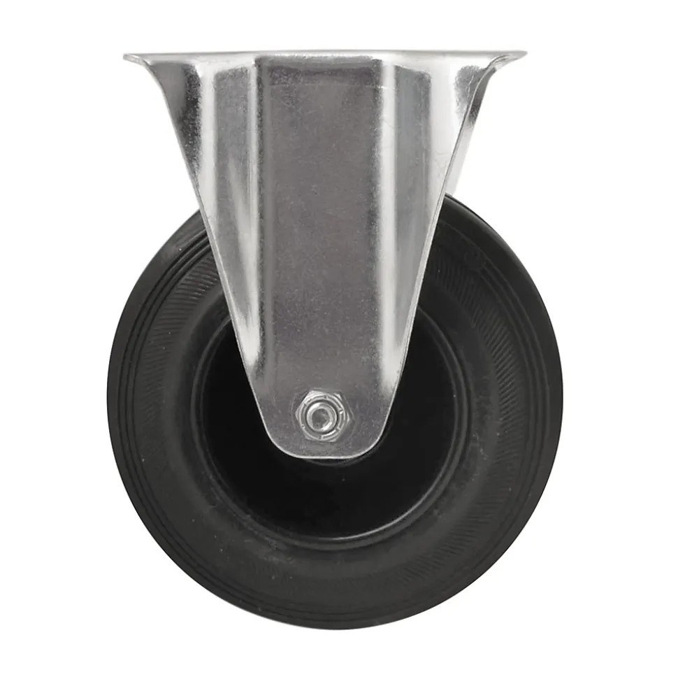 Roulette fixe noire ø12.5 cm, charge max 100 kg