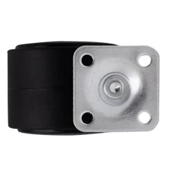 Roulette jumelée pivotante sans frein ø50 mm, plaque 38 x 38 mm, charge max 40 kg