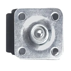 Roulette jumelée pivotante sans frein ø40 mm, plaque, charge max 30kg
