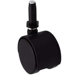 Roulette jumelée pivotante sans frein ø50 mm, tige, charge max 40kg