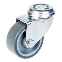 Roulette 50mm 2" à bandage caoutchouc gris, pivotante, capacité 40kg