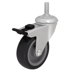 Roulette pivotante ø7.5 cm,55 kg Caoutchouc thermoplastique (TPR)