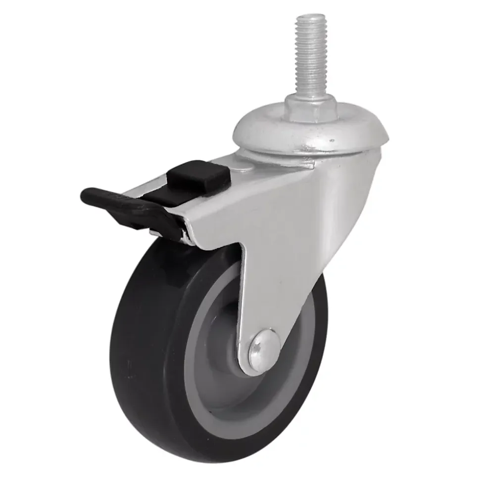 Roulette pivotante ø7.5 cm,55 kg Caoutchouc thermoplastique (TPR)