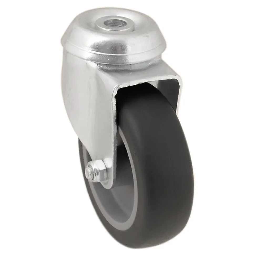 Roulette pivotante grise ø7.63 cm, charge max 55 kg