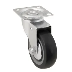 Roulette pivotante grise ø7.5 cm, charge max 60 kg