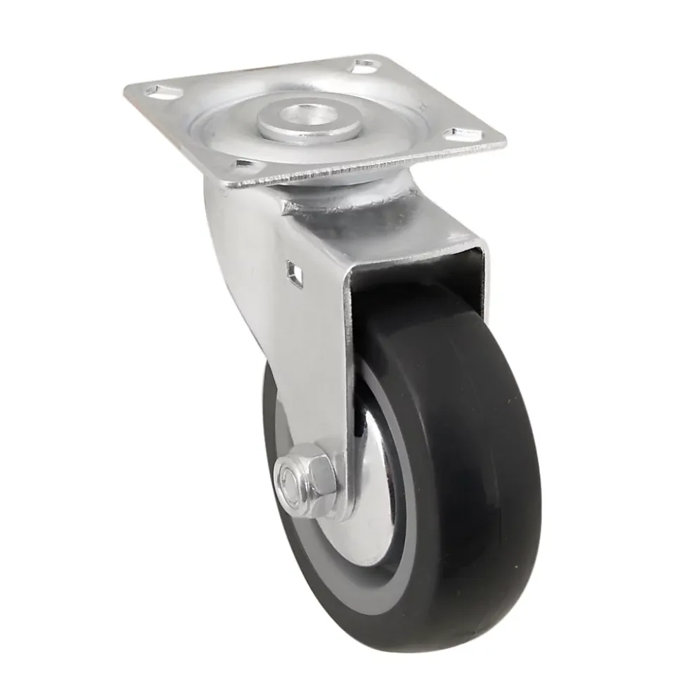 Roulette pivotante grise ø7.5 cm, charge max 60 kg