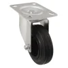 Roulette pivotante noire ø10 cm, charge max 75 kg