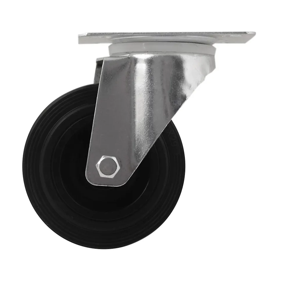 Roulette pivotante noire ø10 cm, charge max 75 kg