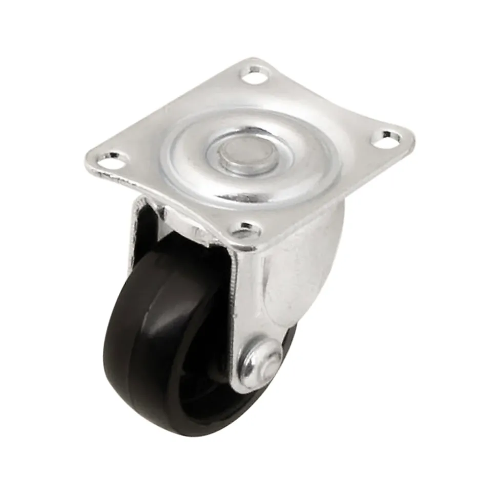 Roulette pivotante noire ø2.95 cm, charge max 15 kg
