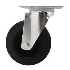 Roulette pivotante noire ø12.5 cm, charge max 100 kg