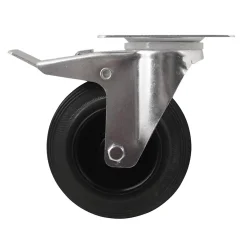 Roulette pivotante noire ø12.5 cm, charge max 75 kg