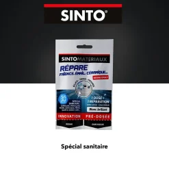 Répare faïence, émail, céramique SintoMatériaux blanc 30g