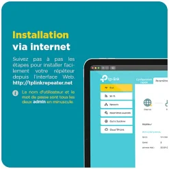 Répéteur WiFi AC1200 avec prise intégrée TP-Link
