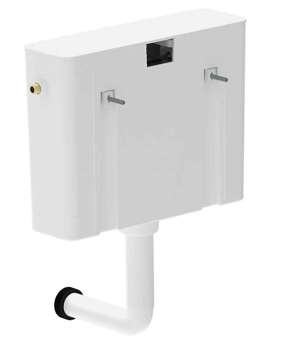 Réservoir WC 7.5L semi-bas simple touche, Siamp Tosca