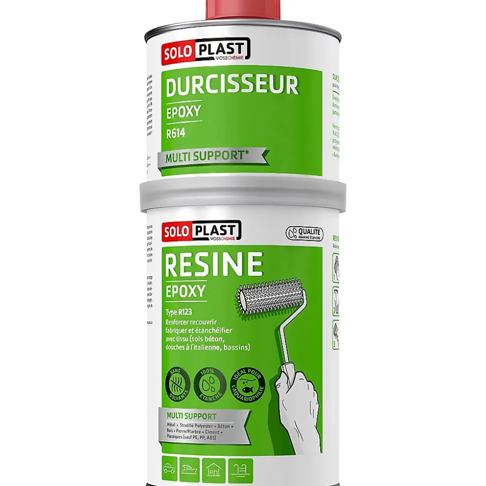 Résine type R123 + durcisseur époxy type R614 1kg