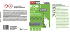 Résine type R123 + durcisseur époxy type R614 1kg